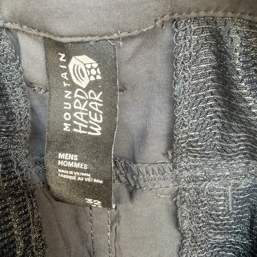 Mountain Hardwear Hiking Shorts Mens 32 Gray Lightweight Stretch Trail - Picture 7 of 9